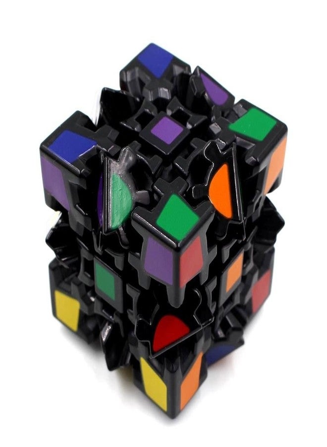 HAWKISTER Gear Cube Black 3X3 Stickerless High Speed Magic Cube Puzzle, Black, For Kid - Image 2